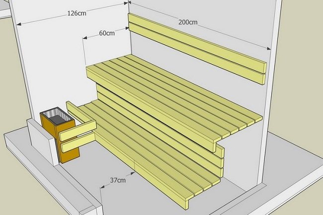 3 d sauna design på altanen