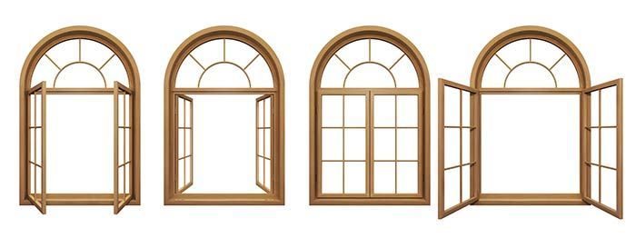 Arched windows - isang kompromiso ng mga aesthetics at pag-andar