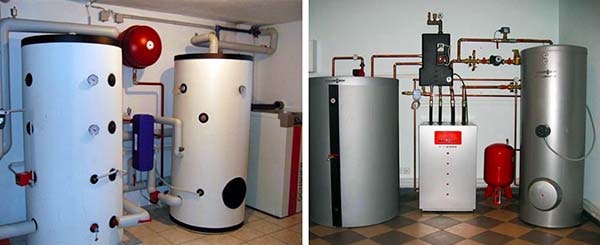Rezervor de stocare a căldurii pentru încălzirea prin pardoseală