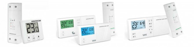 Mga wireless termostat para sa isang pinainit na sahig ng tubig