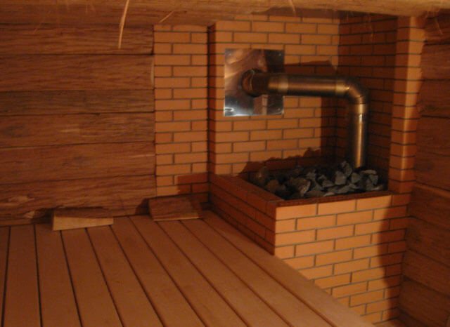 støbejern saunaovn med lukket varmelegeme