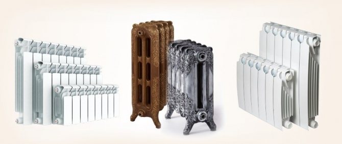 støbejern eller aluminium radiator