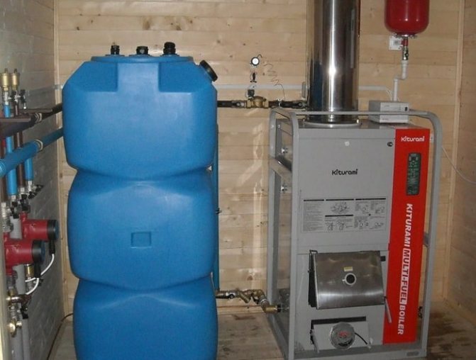 Diesel boiler sa silid ng boiler