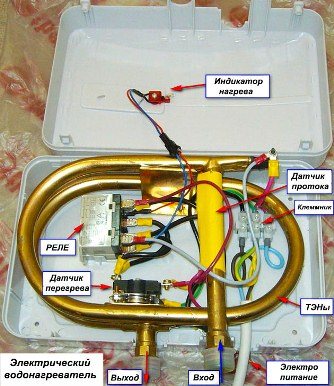 electric flow-through water heater