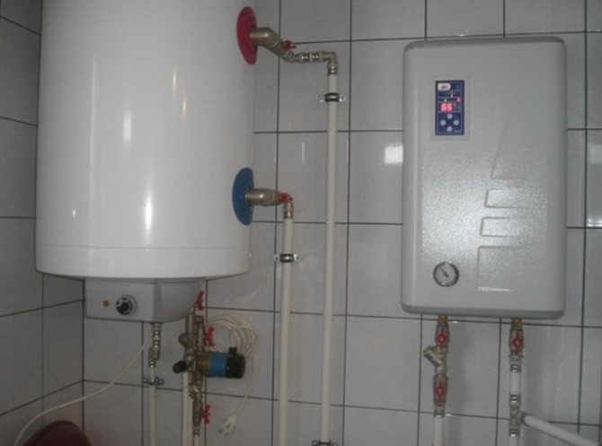 En el-kedel installeres ofte med en buffertank og kedler