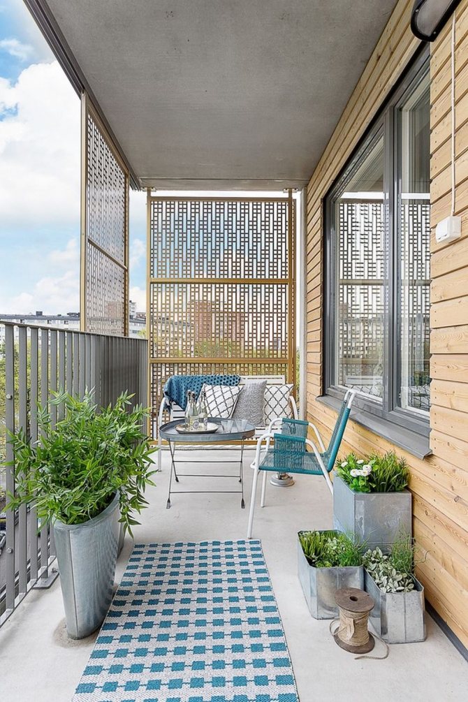 Foto numărul 2: Crearea unei zone de relaxare pe balcon: 10 idei de relaxare