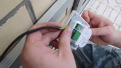 Foto - Installation af en termostat