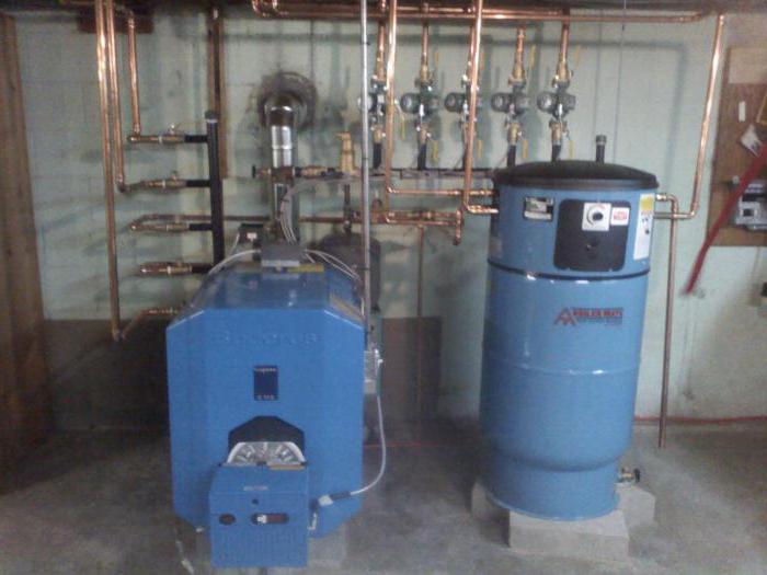 gas boiler na may hindi direktang pagpainit boiler