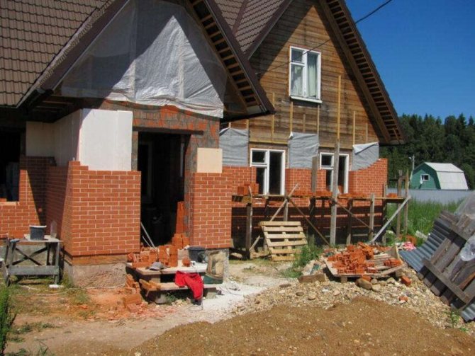 Cum să cărămiziți o casă din lemn - zidărie, pregătire, instrucțiuni, sfaturi de la zidari