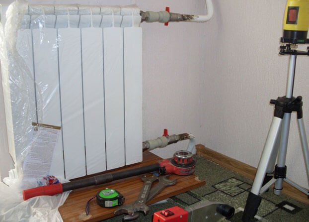 cum se instalează un radiator de încălzire