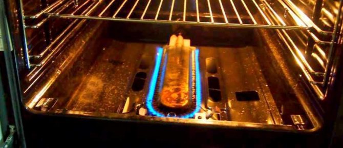 Paano magaan ang oven sa isang gas stove