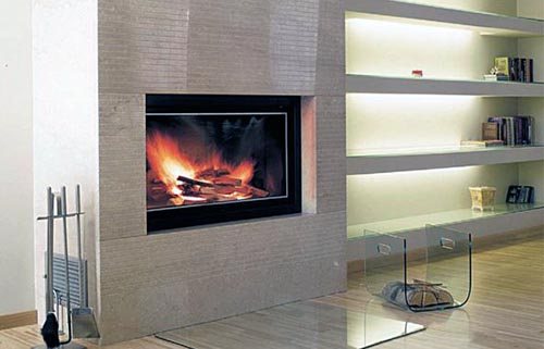 Hi-tech fireplace