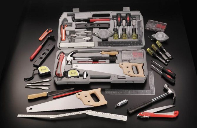 billede af de nødvendige værktøjer