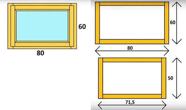 layout ng window ng larawan 80/60 mm: