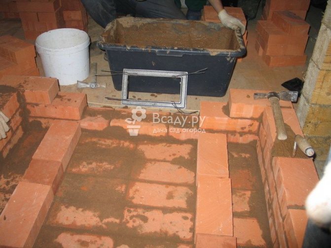 Brick stove para maligo - litrato ng masonerya
