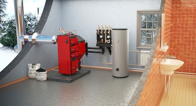 Solid fuel boiler para sa pagpainit ng isang pribadong bahay