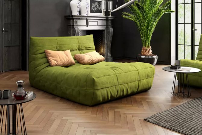 Sofa armchair para sa espasyo sa silid