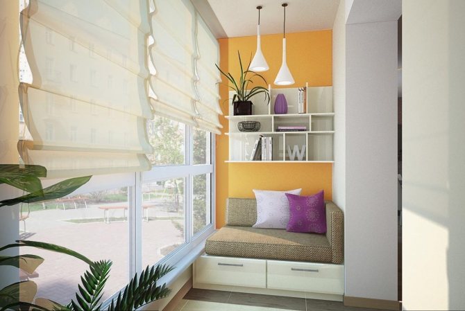 mobilier în balcon design