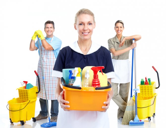 Mange bruger tjenester fra et rengøringsfirma