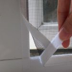 Mosquito net na may Velcro para sa bintana