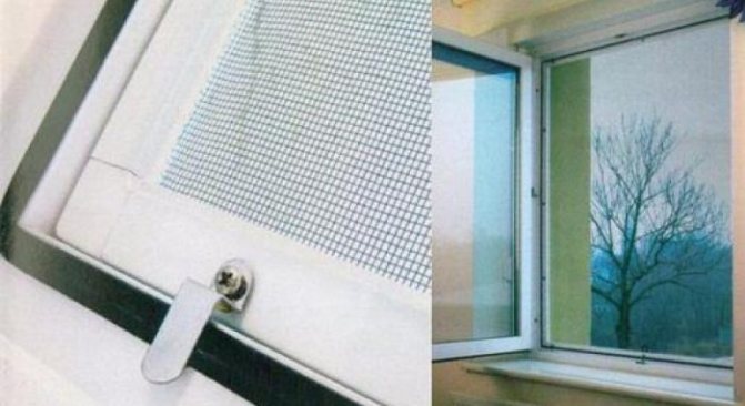ناموسية على النوافذ البلاستيكية: كيفية إخراج الشبكة من النافذة دون تجاوزات