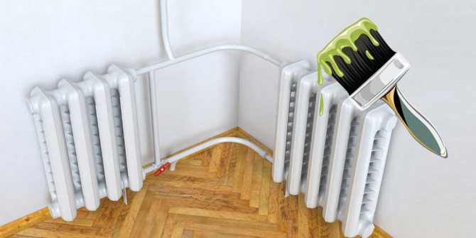 Este posibil să pictați țevi de încălzire fierbinți într-un apartament