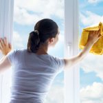 Vask af vinduer uden striber