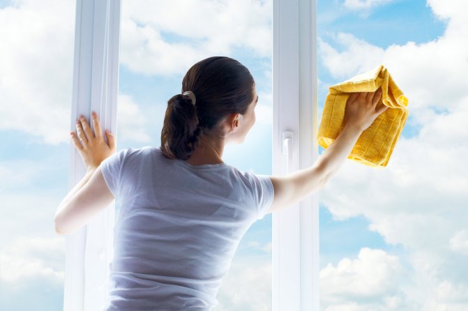 Vask af vinduer uden striber