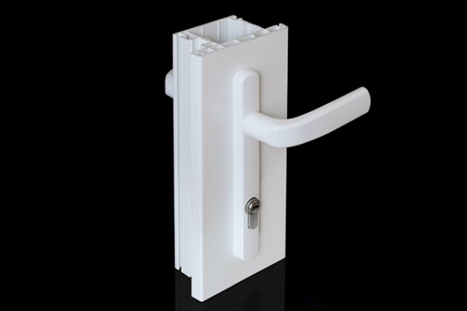 Mâner de tragere pentru ușă din PVC