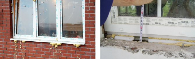 Maling pag-install ng isang plastic window