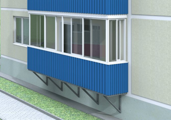 Balkonbeklædning med sidespor trinvise instruktioner fra A til Z