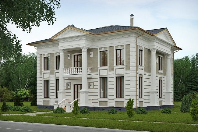 ferestrele casei în stil clasic