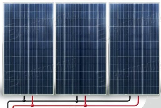 parallel na koneksyon ng mga solar panel