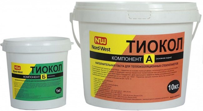 Polysulfid (thiokol) vinduesforseglingsmidler