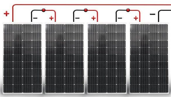 سلسلة اتصال الألواح الشمسية