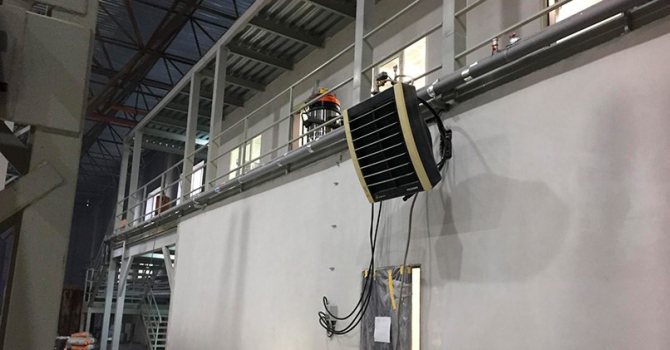 Industrial fan heater
