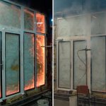 brandsikre vinduer i brand