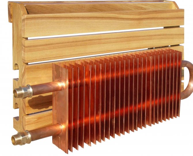 Copper pemanas radiator.