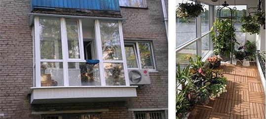 زجاج إطار الشرفة