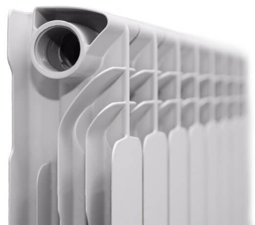 aluminiums radiator sektionsstørrelse