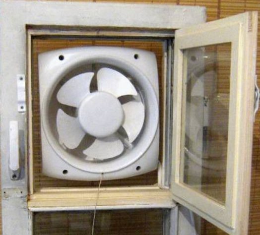 Fig. 2. Vinduesventilatoren kan anvendes til alle typer vinduer