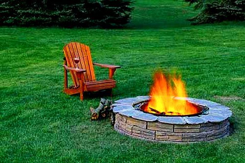 Garden fireplace