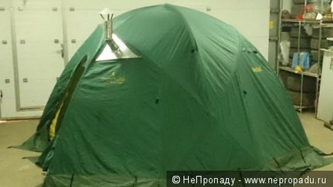 Hjemmelavet teltkomfur
