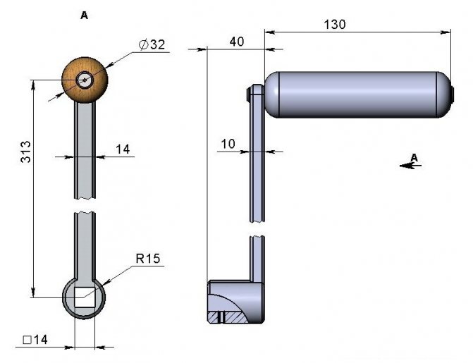 Hakbang 4: paggawa ng center drive roller pivot handle