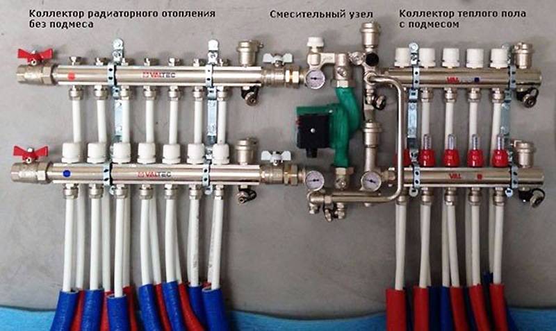 Schéma zapojení podlahového vytápění vodou: verze a návod k zařízení