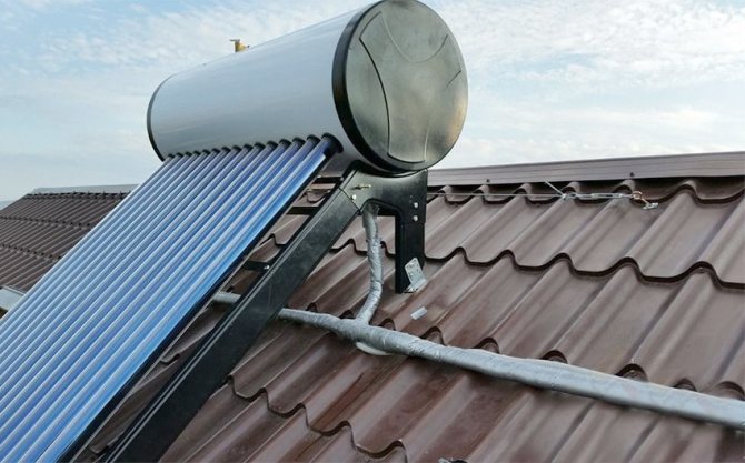 Skema ng operasyon ng mga kolektor ng solar