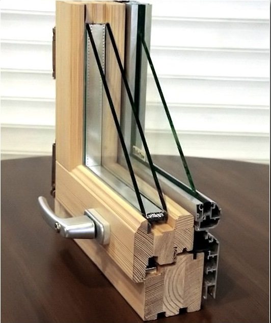 نوافذ خشبية حديثة بزجاج مزدوج