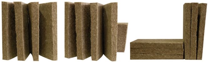 Flax-based na materyal na pagkakabukod ng thermal.