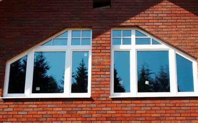 Trapezoidal windows