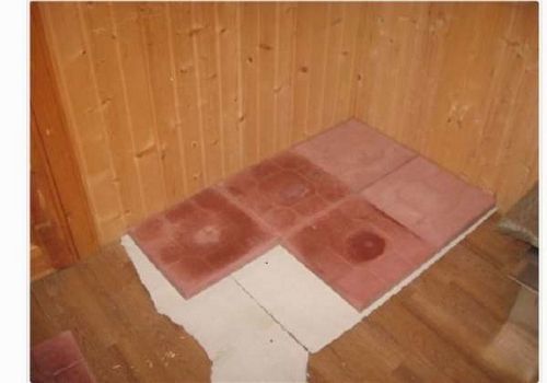 Pag-install ng isang kalan sa isang bathhouse sa isang sahig na gawa sa kahoy: sunud-sunod na mga tagubilin